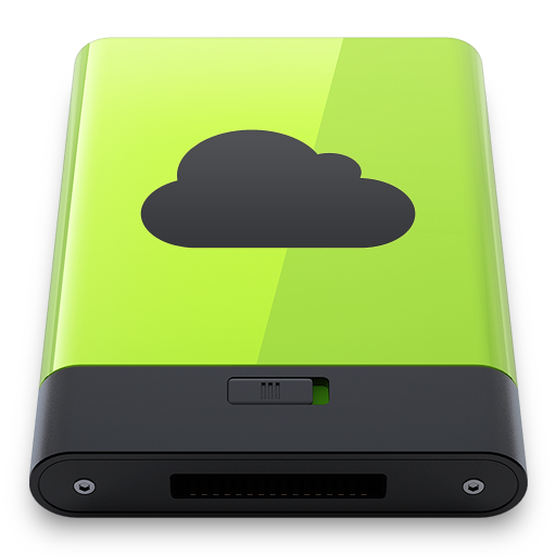 Green iDisk Icon 512x512 png